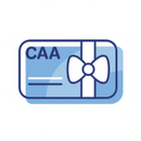 CAA card with ribbon icon