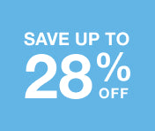 Save up to 28% off badge