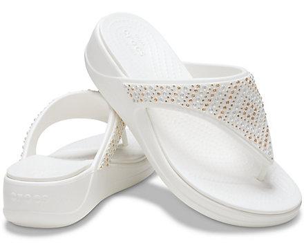 Crocs Women's Monterey Shimmer Wedge Flip