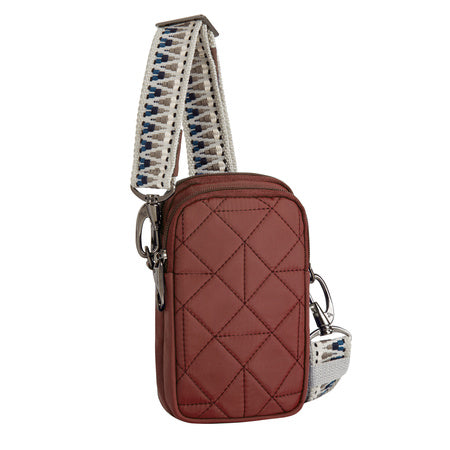 Travelon Boho Anti-Theft Two Compartment Phone Crossbody