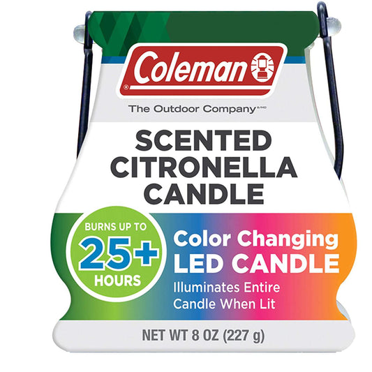 Product Image – Coleman Colour Changing LED Citronella Outdoor Candle
