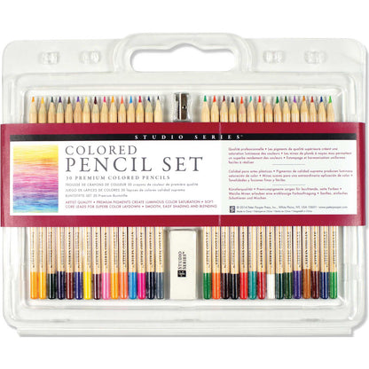 Peter Pauper Press Studio Series Coloured Pencil Set (30 Pieces)