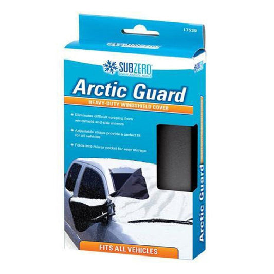 Product Image – Image showing product packaging with image of car covered in snow and words Arctic Guard.