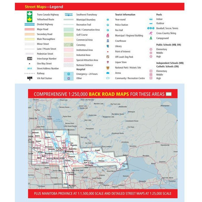 Winnipeg & Manitoba Street Atlas/Manitoba Back Road Atlas - 2021 Edition