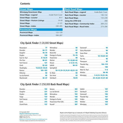 Winnipeg & Manitoba Street Atlas/Manitoba Back Road Atlas - 2021 Edition