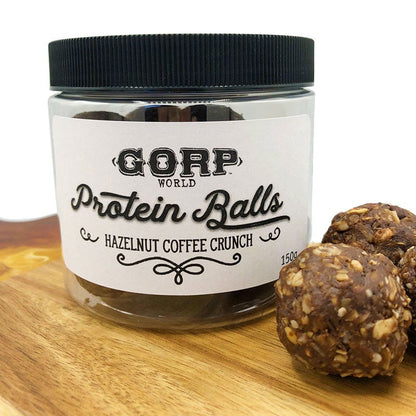 GORP World - Hazelnut Coffee Crunch Protein Balls