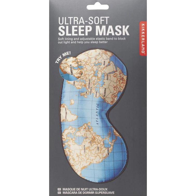 Kikkerland Maps Ultra Soft Sleep Mask