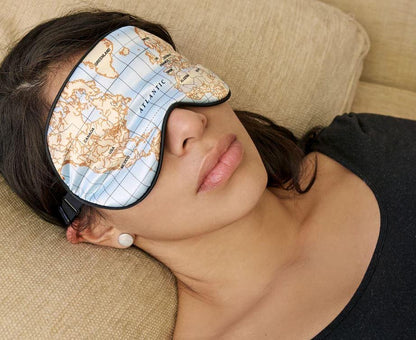 Kikkerland Maps Ultra Soft Sleep Mask