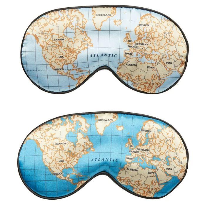 Kikkerland Maps Ultra Soft Sleep Mask