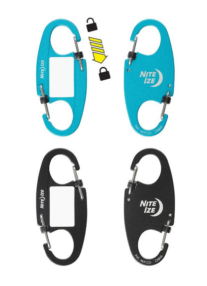 Nite Ize Identikey Slidelock Dual Carabiner 2 Pack