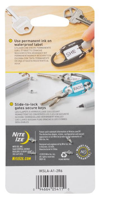 Nite Ize Identikey Slidelock Dual Carabiner 2 Pack