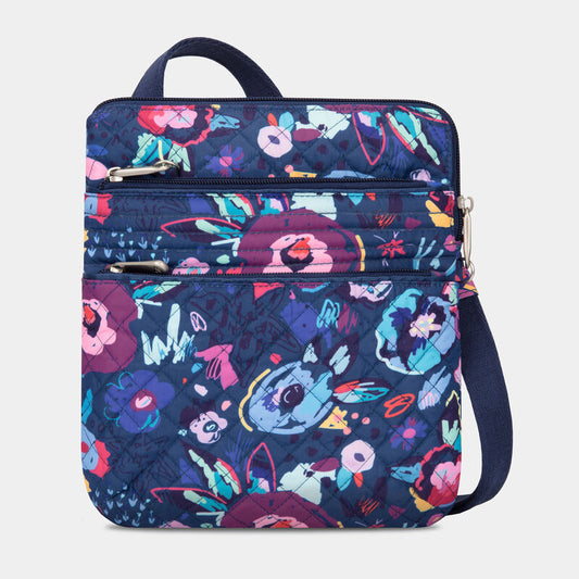 Product Image – Travelon Anti-Theft Boho Slim Bag - Floral