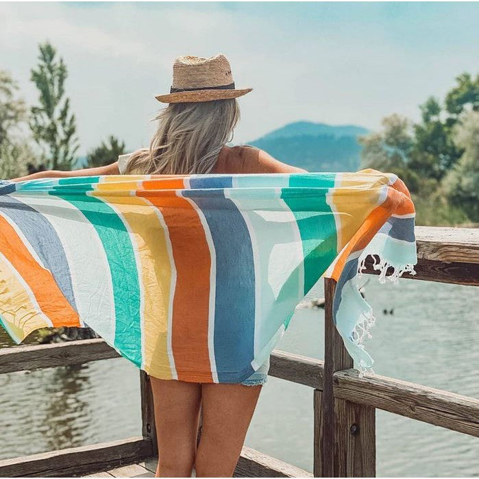 Pokoloko Turkish Towel - Ariel, Emma & Thick Stripe