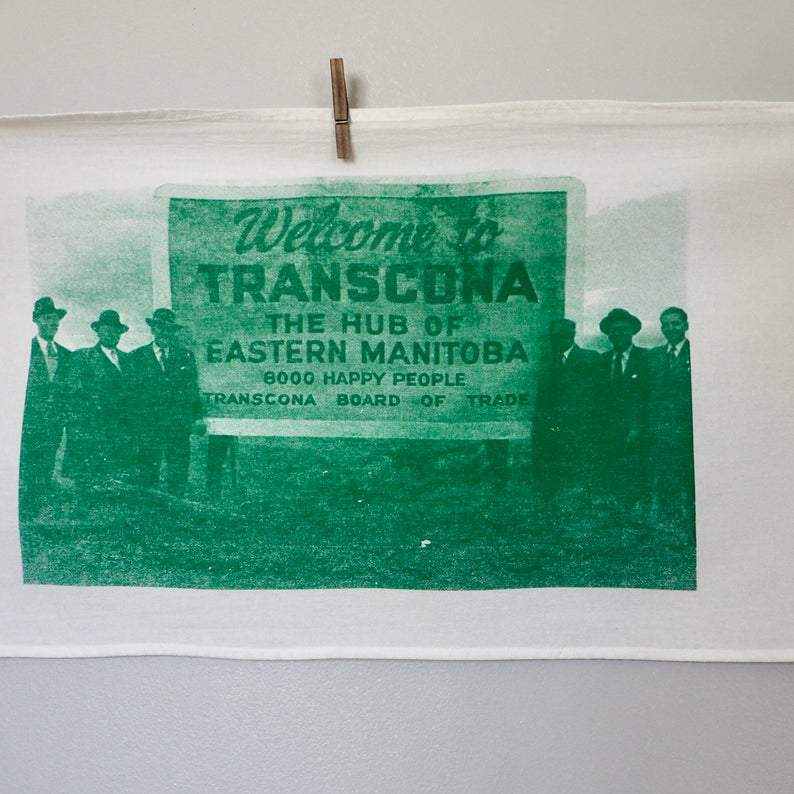 Winnipeg North of Fargo Transcona Tea Towel