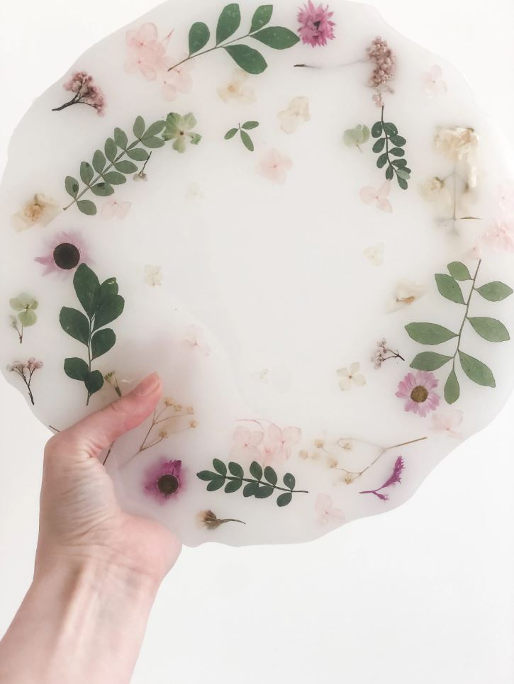 Wilde Fleur Co. Flower Resin Tray