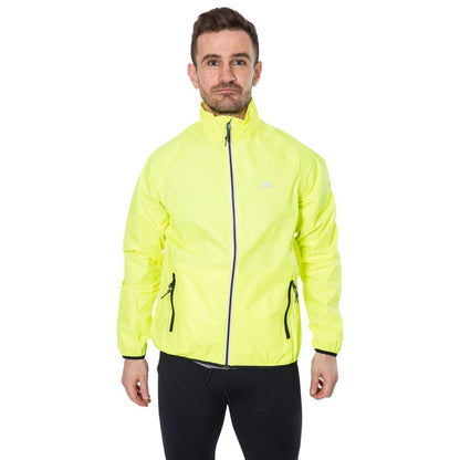 Trespass Retract Men's Hi-Vis Waterproof Packaway Jacket