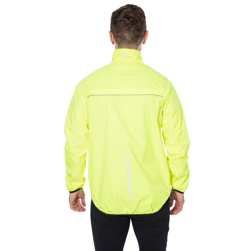 Trespass Retract Men's Hi-Vis Waterproof Packaway Jacket