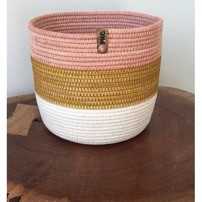 Prairieknotco Tri Colour Basket - Medium