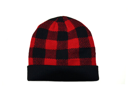 Product Image – Crown CapCrown Cap Buffalo Check Toque with CuffHats1018840