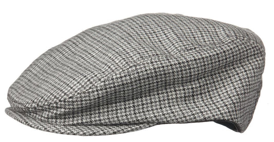 Product Image – Crown CapCrown Cap Wool-Blend Flat Cap Ivy Grey HoundsHat1019308