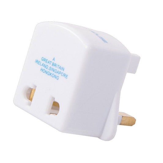 Product Image – Image showing front of product molded in white plastic with light blue lettering.