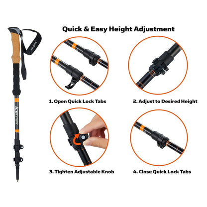 Jovi SportsIcetrax Aluminum Trekking PolesWalking Poles1016736