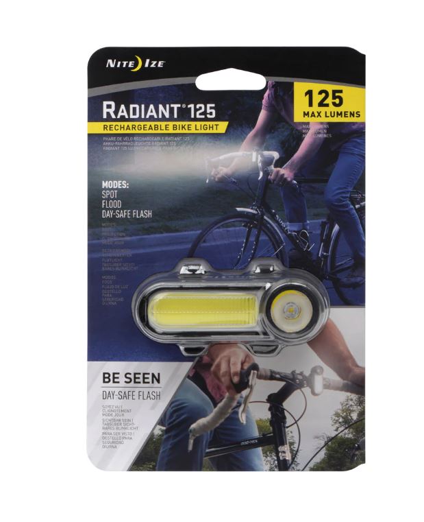 NITE IZENite Ize Radiant 125 Rechargeable Bike Light White HeadlightBicycle Accessories1016392