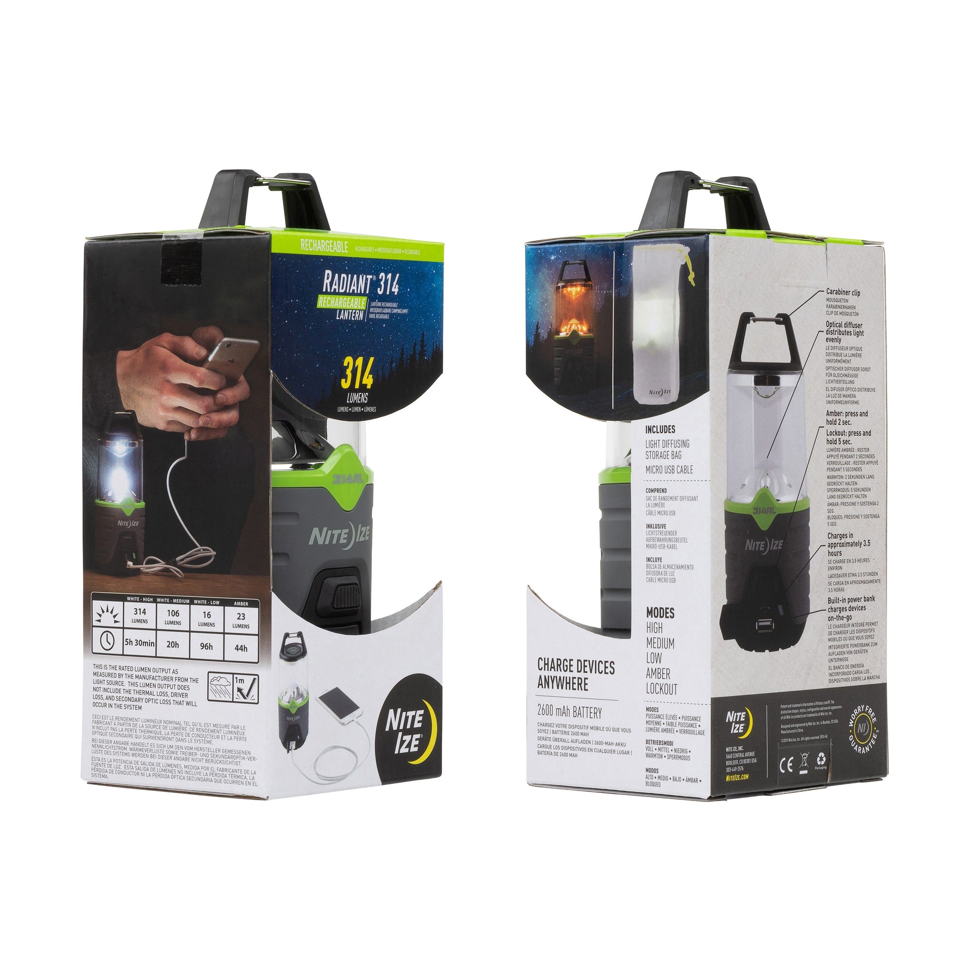 Nite IzeNite Ize RADIANT® 314 RECHARGEABLE LANTERNCamping Lights & Lanterns1016970