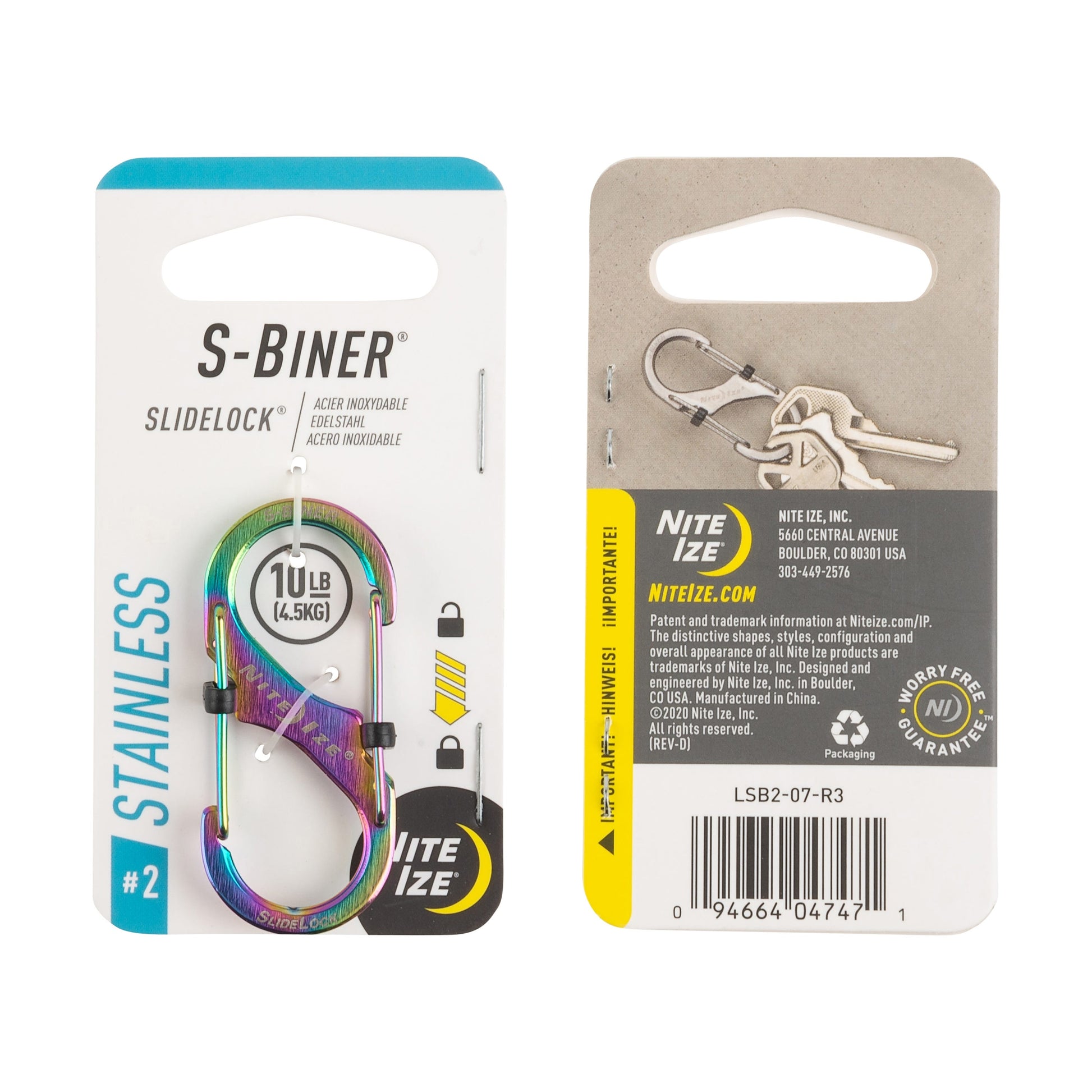 Nite IzeNite Ize S-BINER® SLIDELOCK® STAINLESS STEEL #2S-Biner1016963