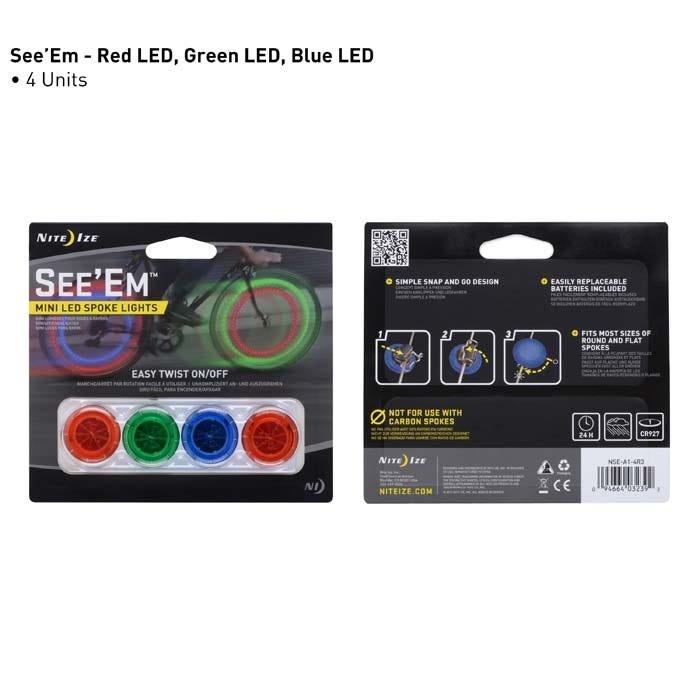 Nite IzeNite Ize SEE'EM™ MINI SPOKE LIGHTS1012470