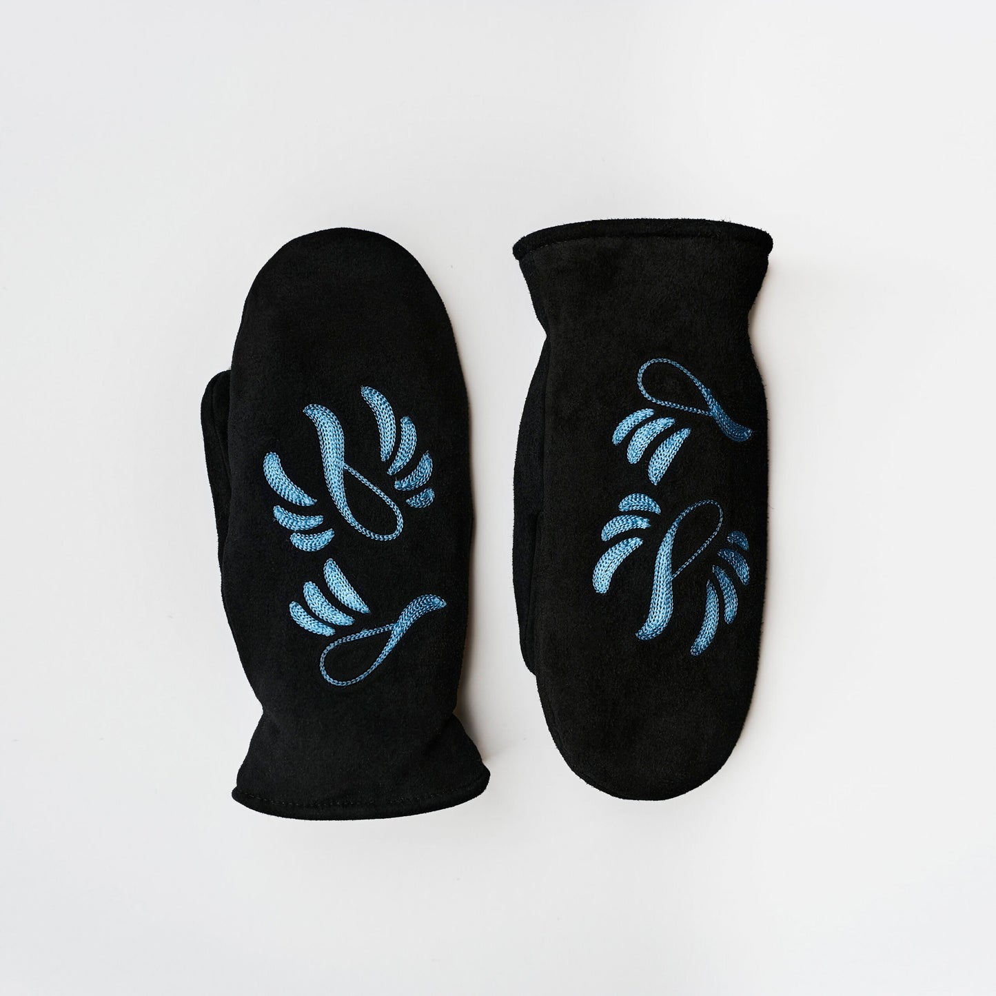 Raber Embroidered Lined Mitts - Snowbird