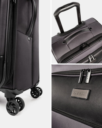 Bugatti - Boston Lightweight Softside Carry-On with Laptop Compartment