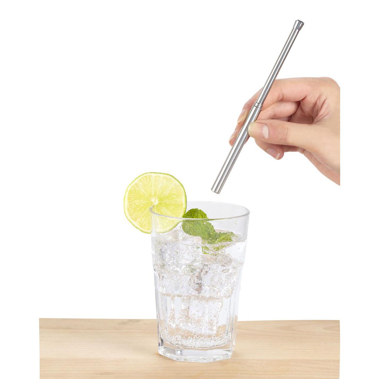 Kikkerland Travel Straw Set