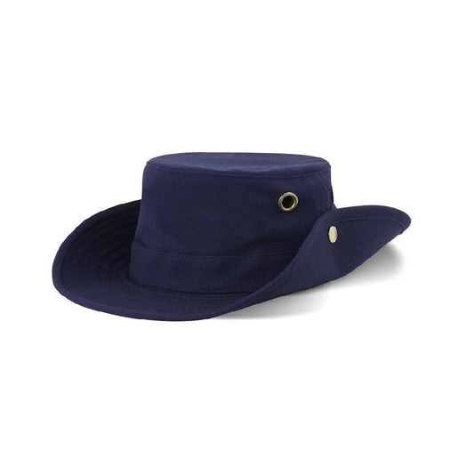 Product Image – Image showing front three-quarter view of hat in navy blue.