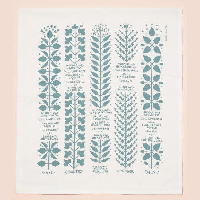 Modern Sprout Tea Towel