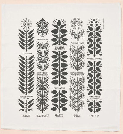 Modern Sprout Harvest Tea Towel