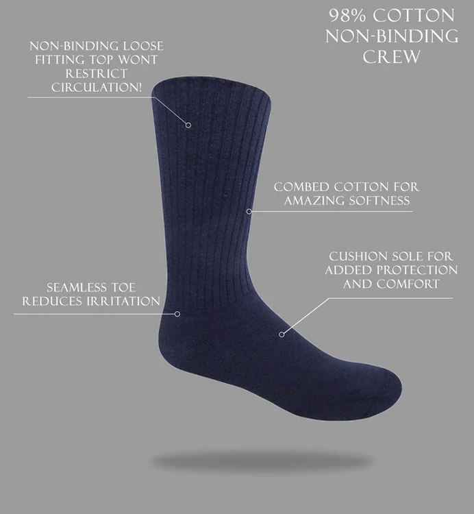 The Great Canadian Sox Co. Inc.J.B. Field's - 98% Cotton Cushion Diabetic SocksSocks1019355