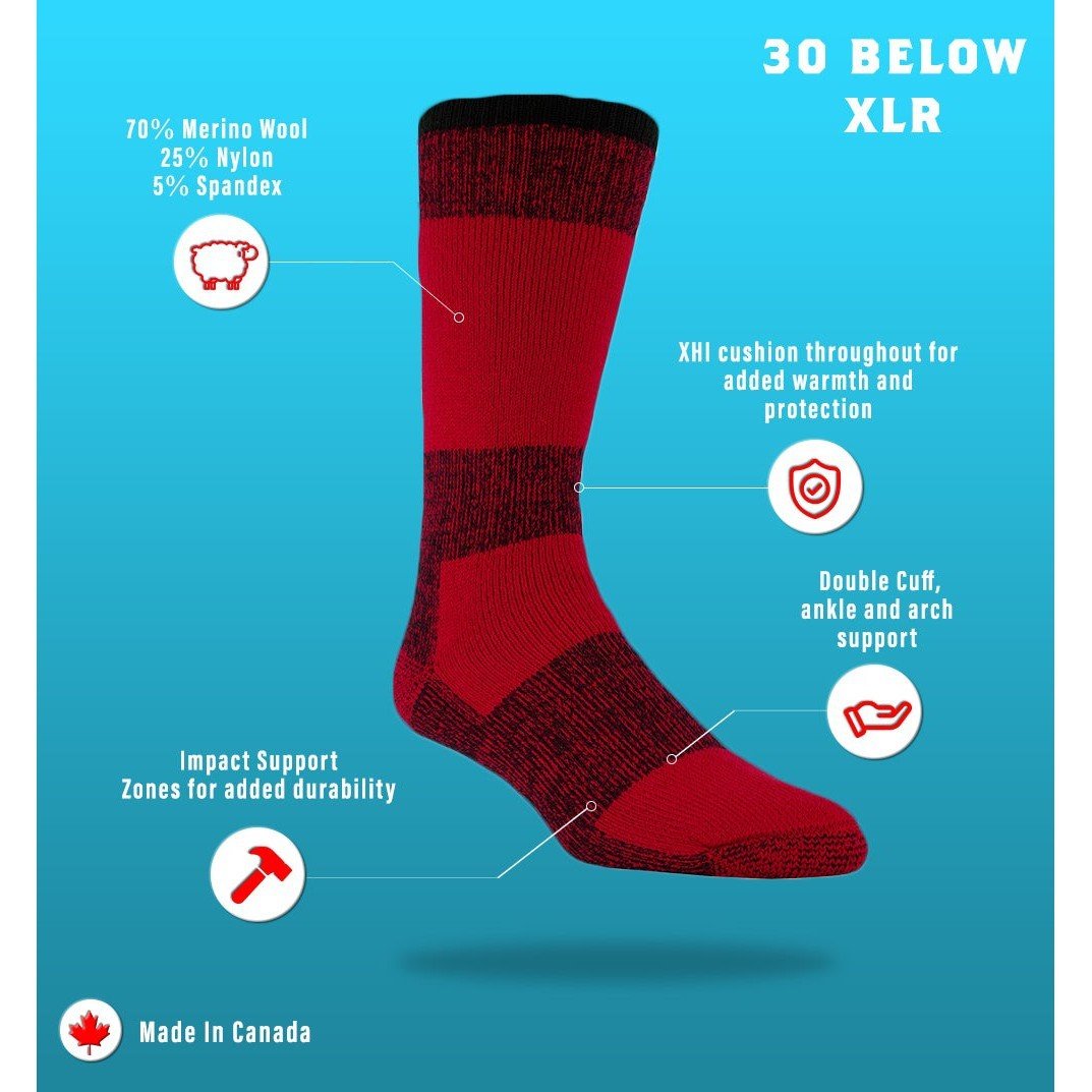 The Great Canadian Sox Co. Inc.J.B. Field's - Icelandic "30 Below XLR" Merino Wool Thermal SockSocks1016294