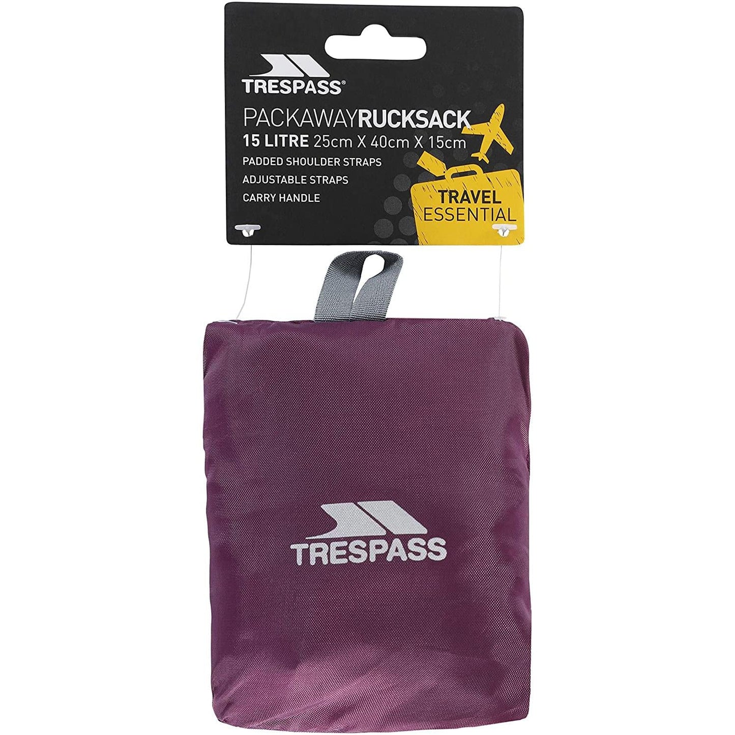 Trespass Reverse Packaway Rucksack