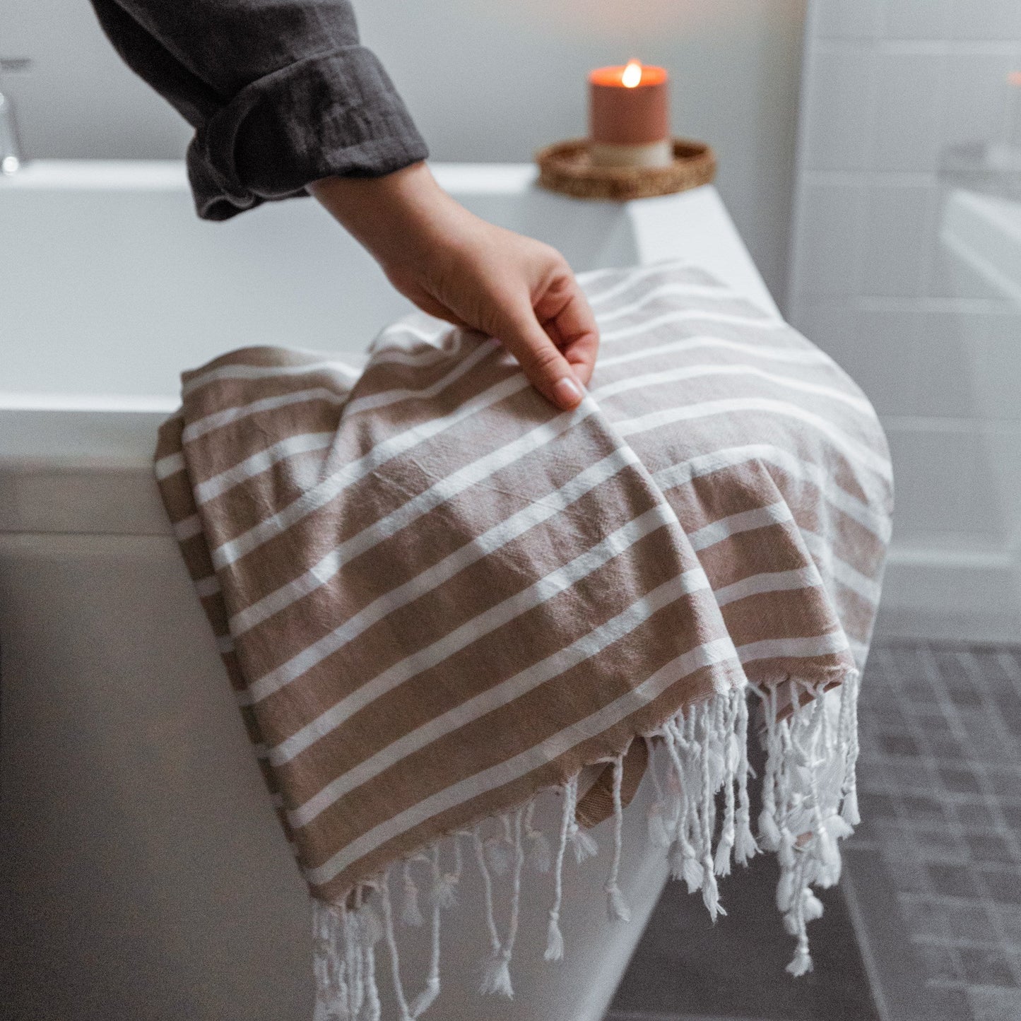 Pokoloko Turkish Towel - Ariel, Emma & Thick Stripe